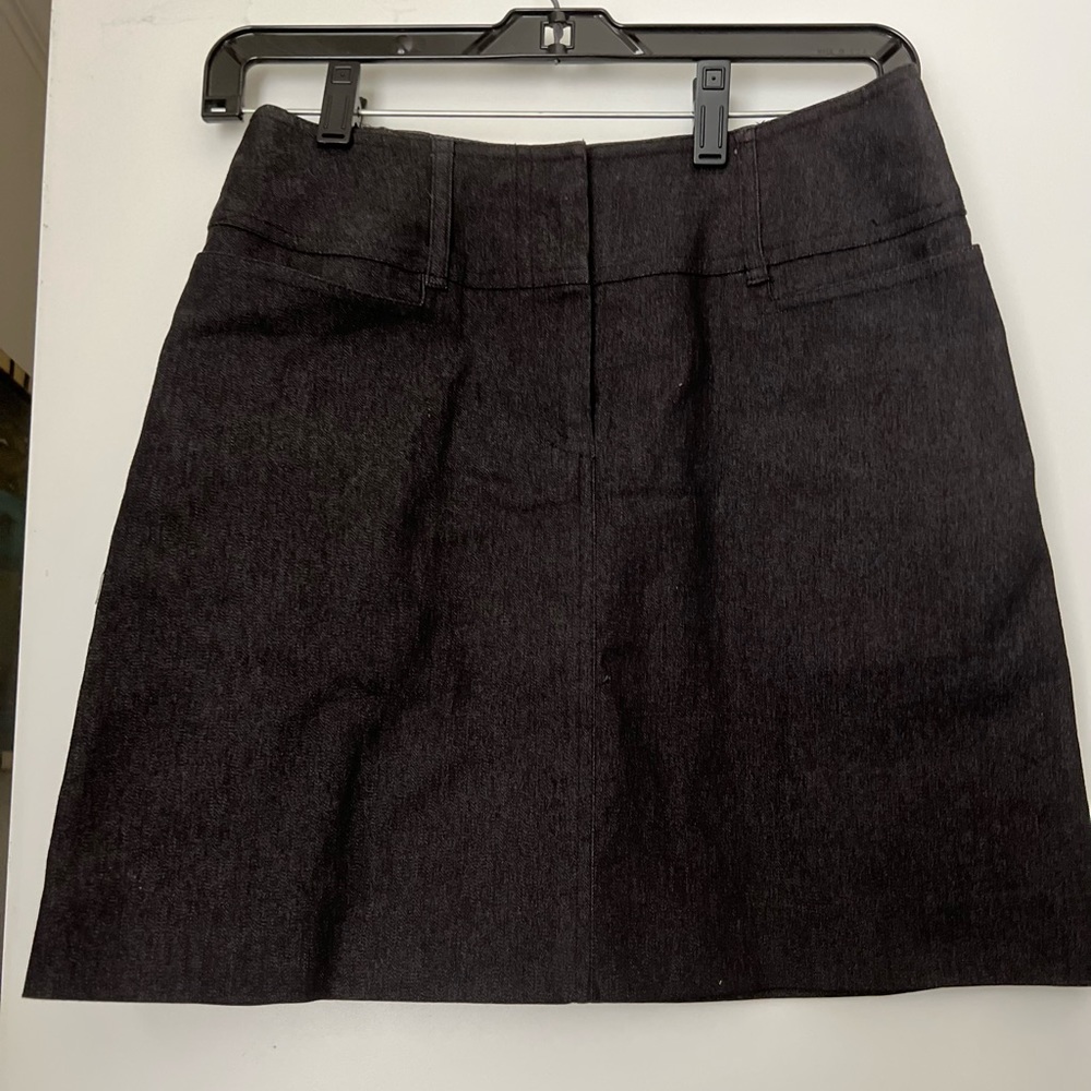 Jenne Maag black denim short skirt Size P